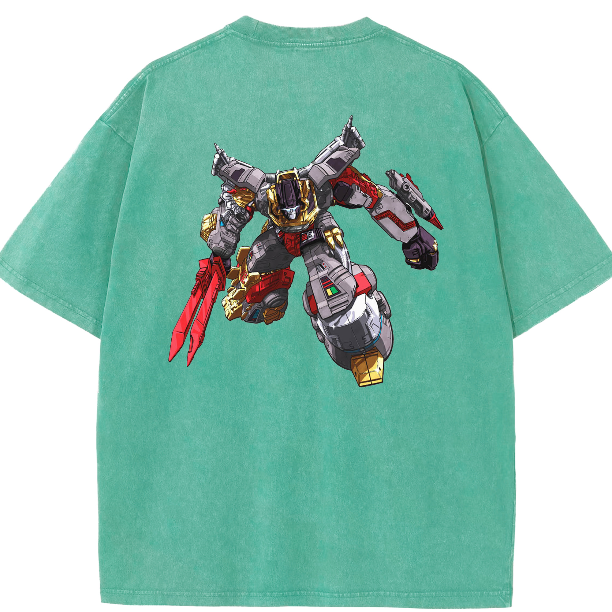 （画像用）  綿100% ヴィンテージ風 半袖Tシャツ（背面プリント）